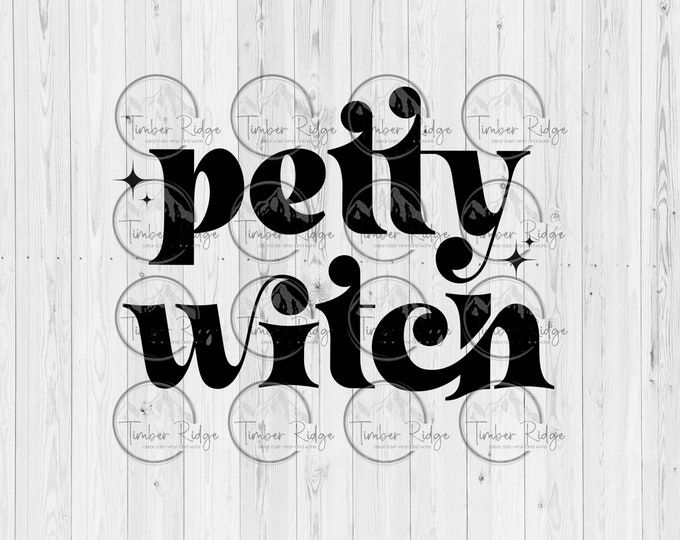 UV DTF Decal - Petty Witch | UV Tumbler Decal