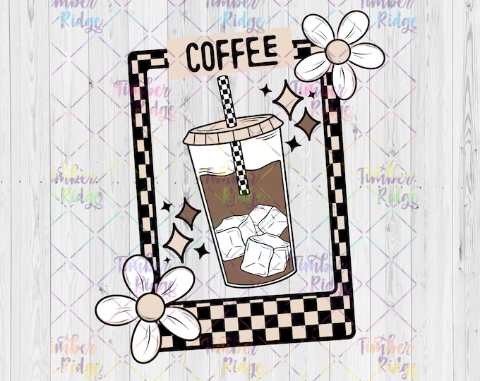 UV DTF Decal |Coffee Decal | Glass Can Sticker