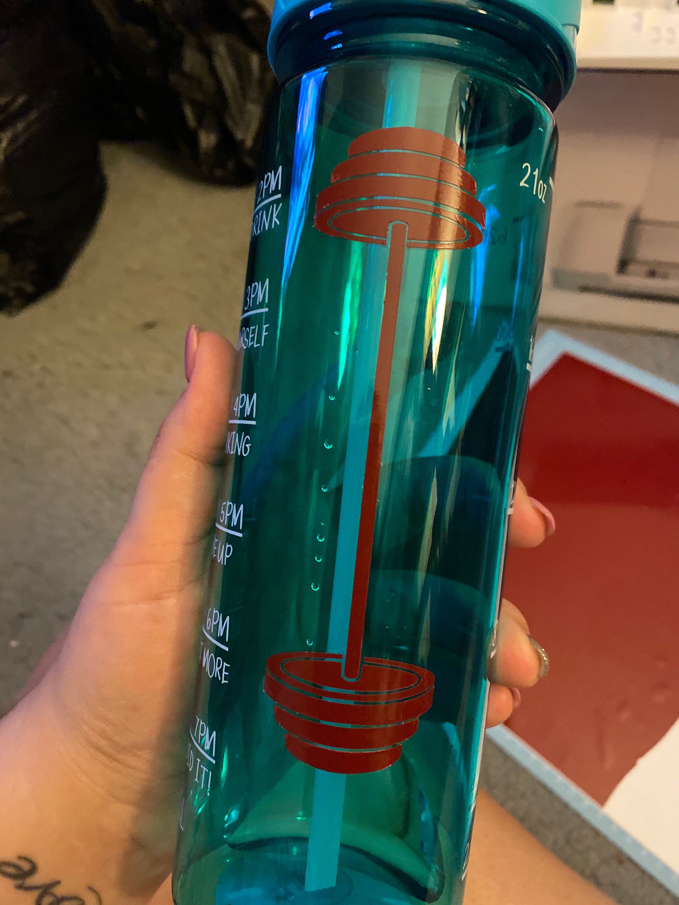 Workout water bottle Etsy