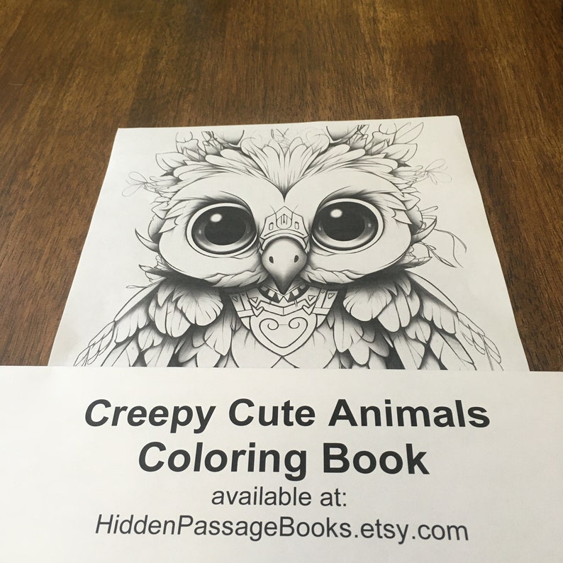 Creepy Cute Animals Coloring Book – 32 Whimsical Creatures to Print ...