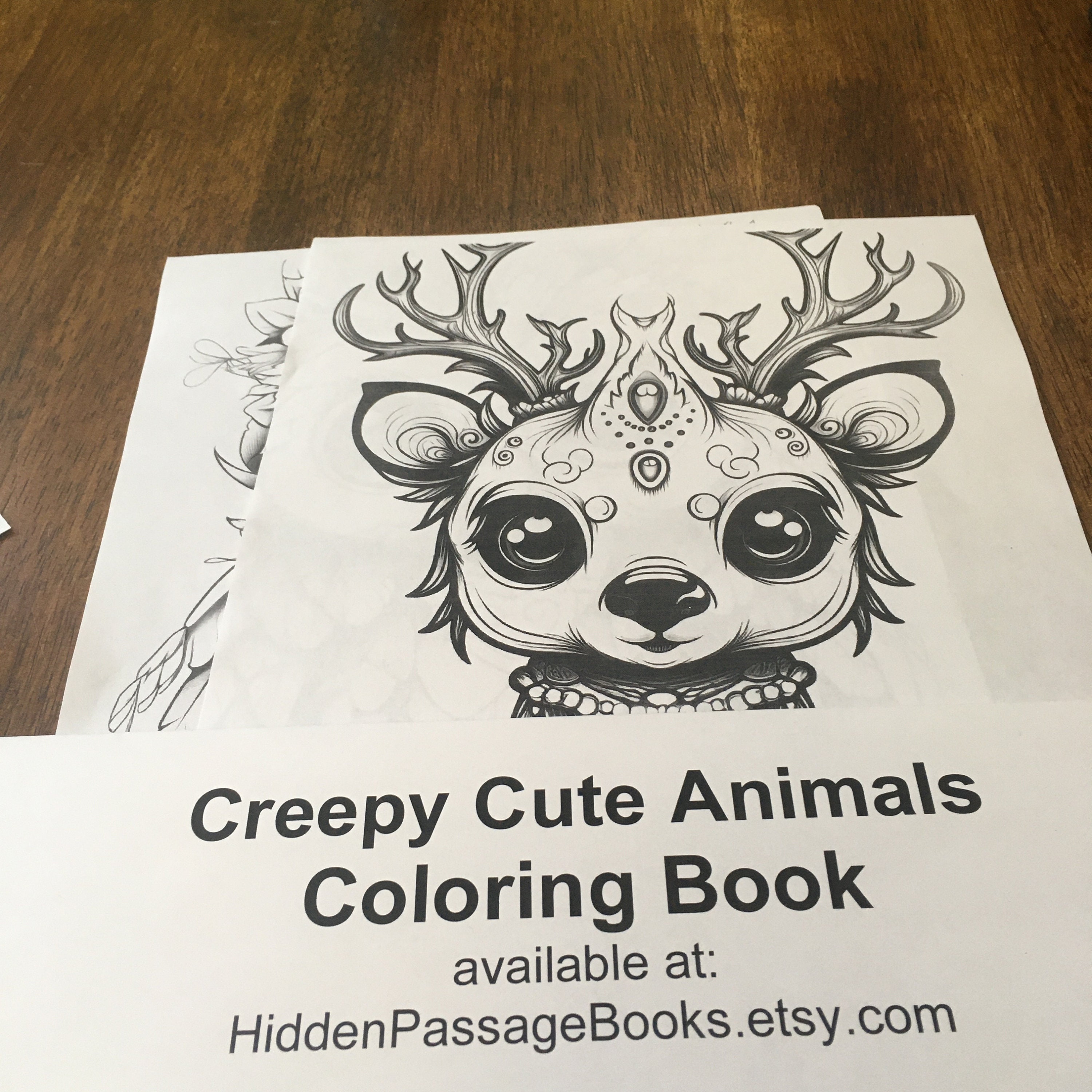 Creepy Cute Animals Coloring Book – 32 Whimsical Creatures to Print ...