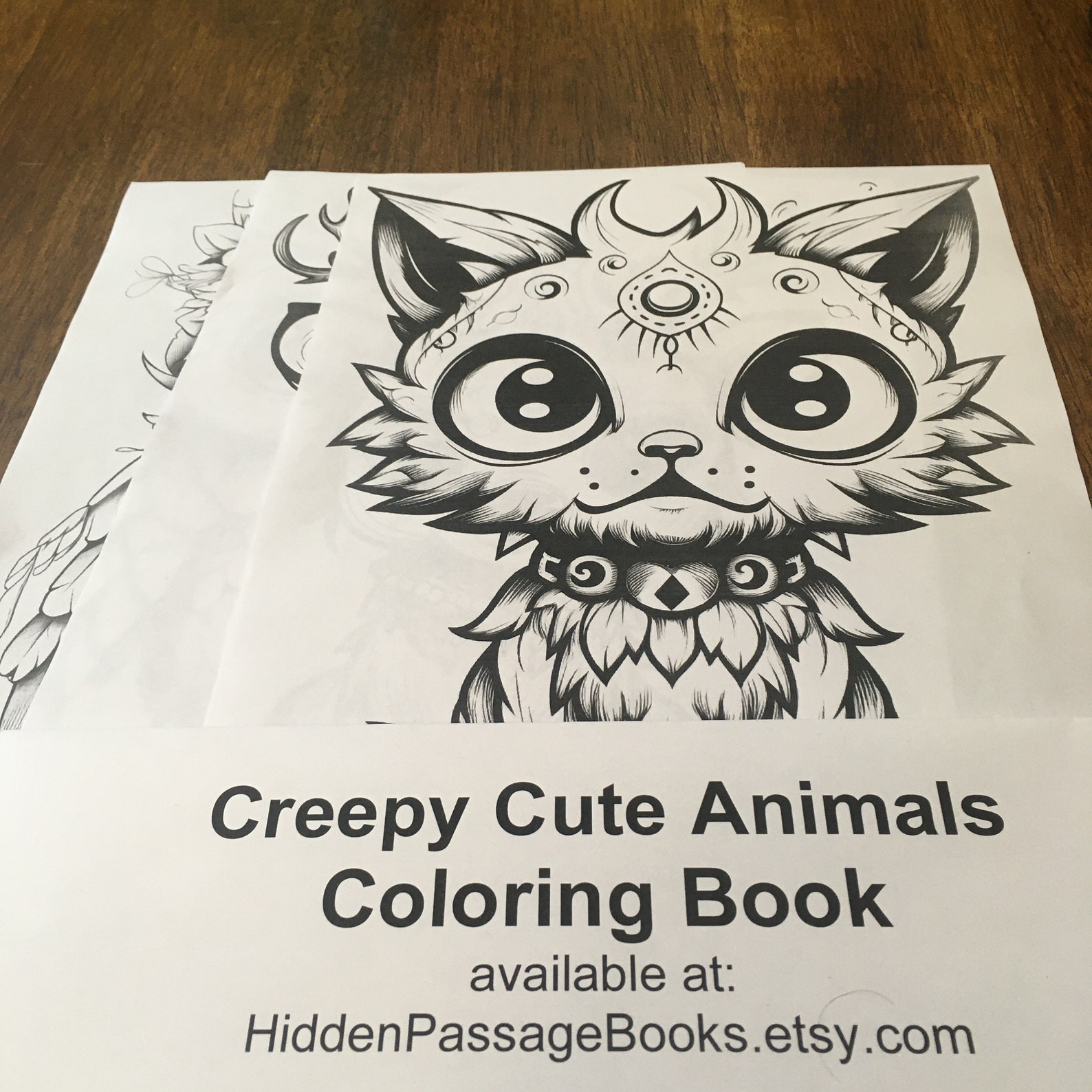 Creepy Cute Animals Coloring Book – 32 Whimsical Creatures to Print ...