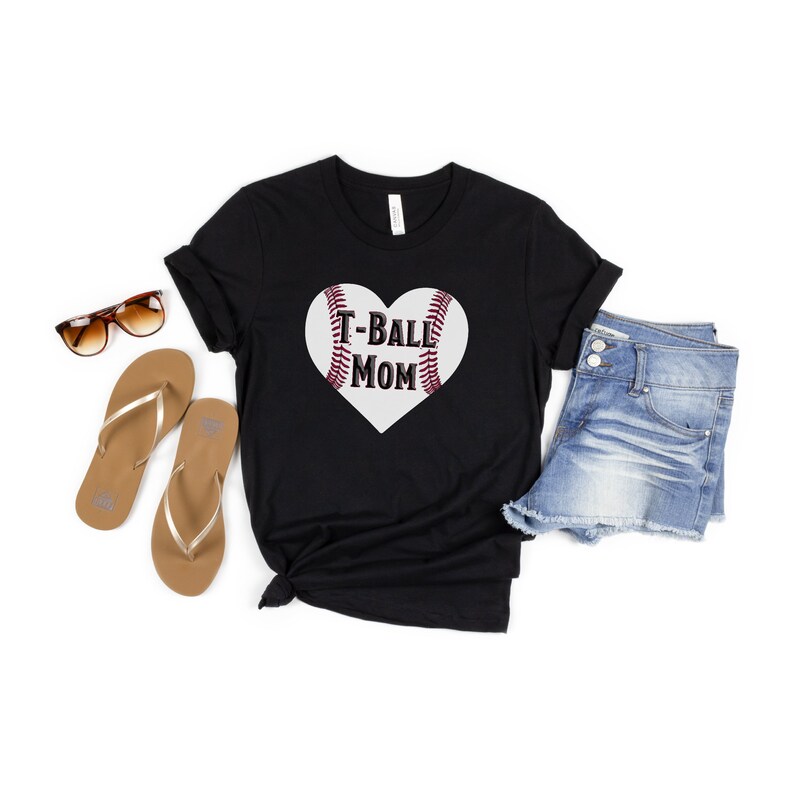 T-Ball Mom Tee Fun Baseball Shirt Fun Shirt For Mom Baseball Family T-Ball Mom Shirt T-Ball Mom T-Shirt
