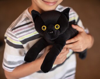 black cat teddy bear