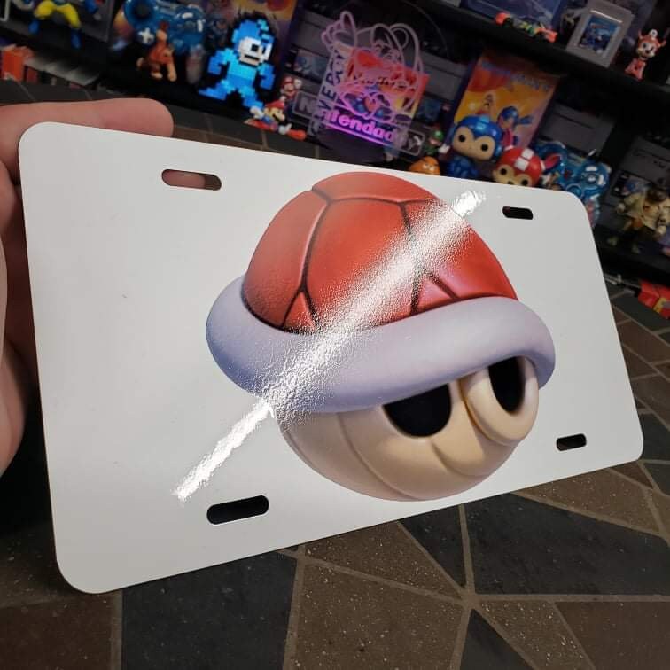 Nintendo Mario Kart Red Shell Custom License Plate - Etsy