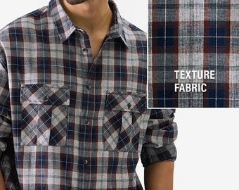 Vintage 90s Plaid Flannel Shirt: Cotton Wool Blend, Double Pocket