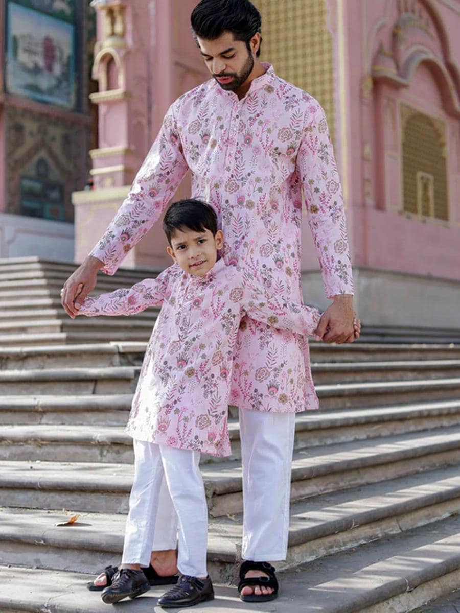 indian family dress set for birthday party online Family Matching Dress For Birthday parties or Anniversary celebrations or Naming Ceremonies or any Family special event celebrations., Rama Green Saree for Mother, Gown for girl, Sherwani for men., We