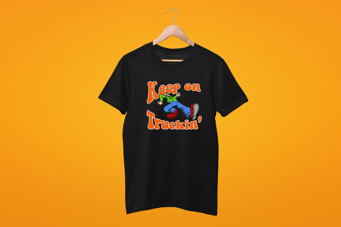 robert crumb keep on truckin t shirt