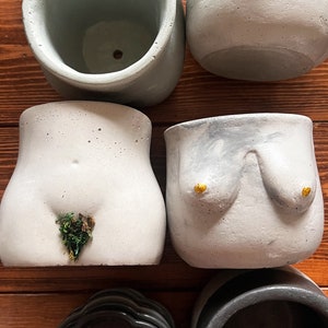 Concrete Booty Planter, Bum Pot, Body Planter, Cement Pot