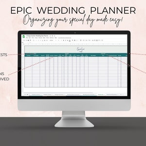 Epic Wedding Planner includes Checklist Wedding Timeline | Etsy