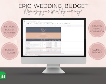 Budgetplanner, grafieken en betalingstracker voor bruiloft (Google Spreadsheets)