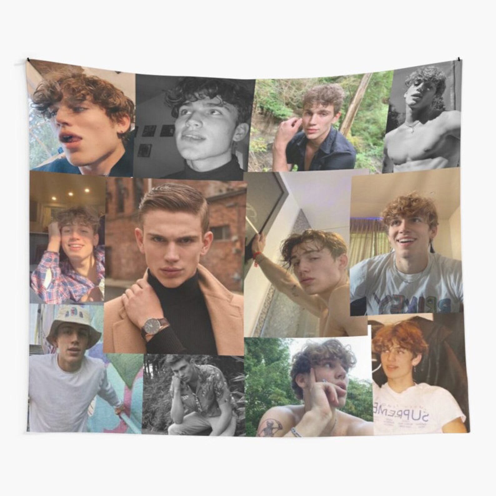 Vinnie Hacker Tiktok Wall Tapestry Vinnie Handsome Wall Etsy