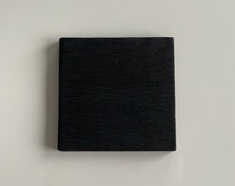Set of 2/4/6 Black Espresso Wooden Coasters, Mug Pads, Home, Gift, Tea, Coffee, Wine, Handmade, Wedding, Birthday, Wood, Home Decor