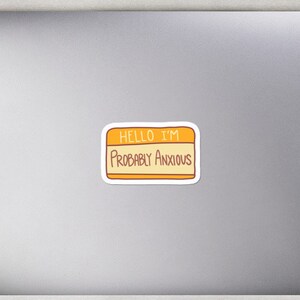 Waarschijnlijk Angstige Oranje Bubble-vrije stickers
