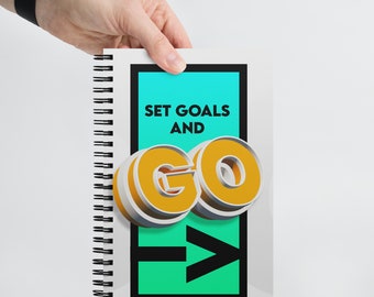 Set Goals and Go Spiral Notebook