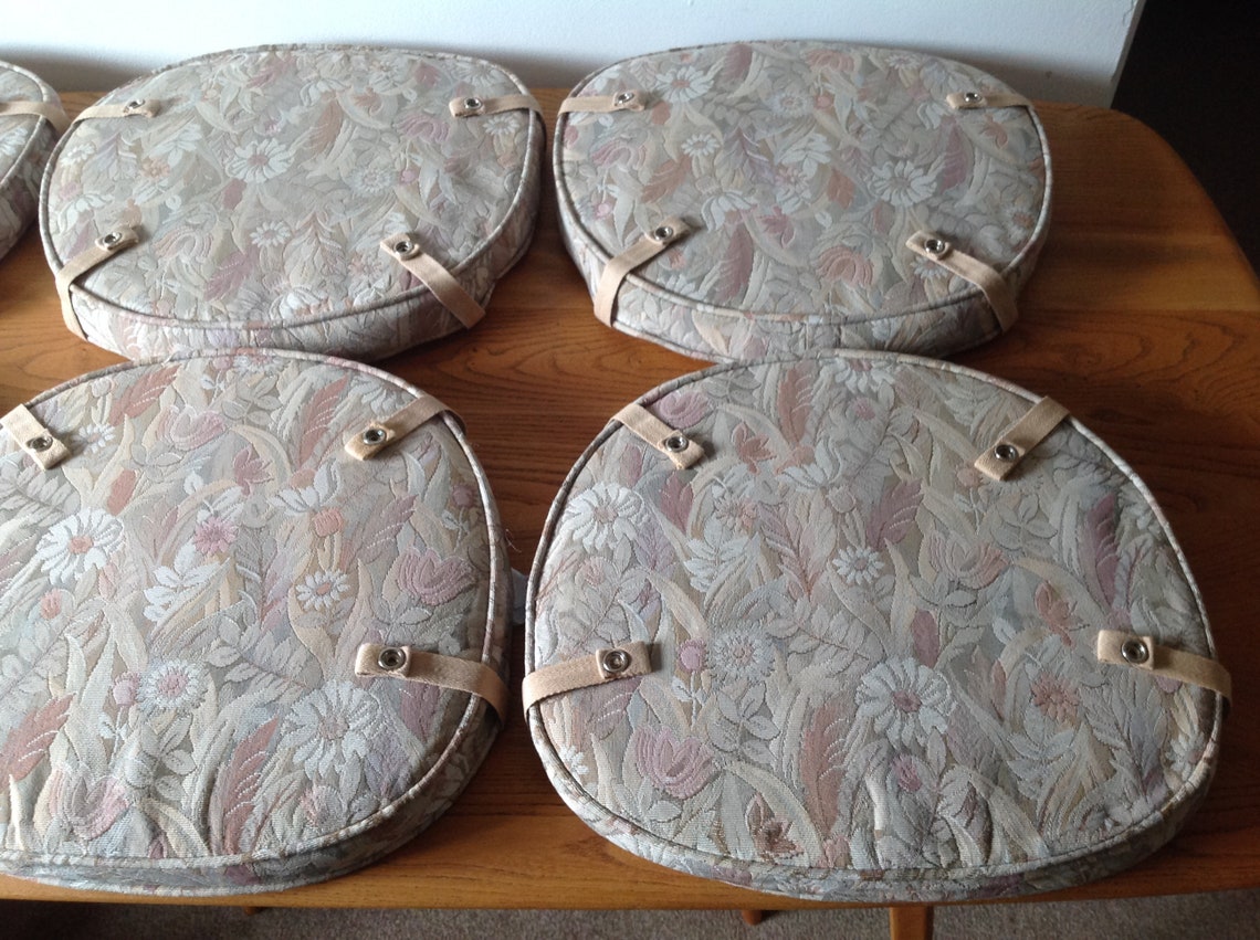 Set of six Ercol Windsor Chair seat base cushions in good Etsy