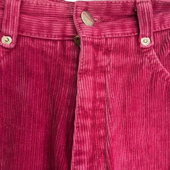 Vintage Chemin De Fer Women's Burgundy Corduroy J… - image 10