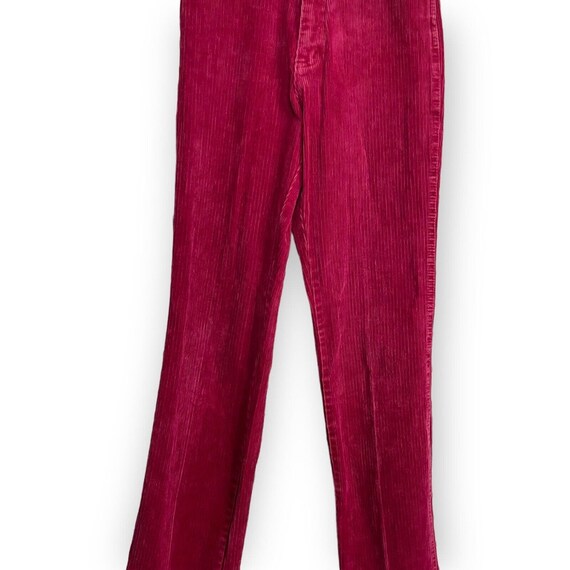 Vintage Chemin De Fer Women's Burgundy Corduroy J… - image 3