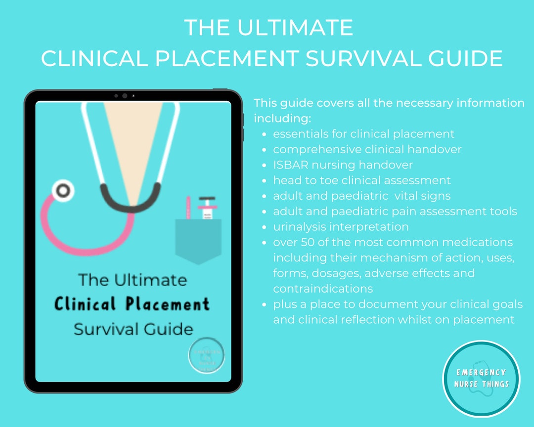 The Ultimate Clinical Placement Survival Guide Nursing Student Nursing ...