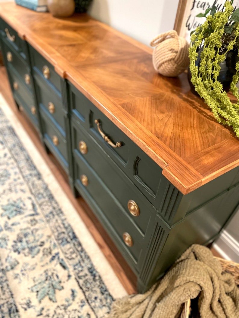 SOLD Green Dresser and Nightstands Etsy