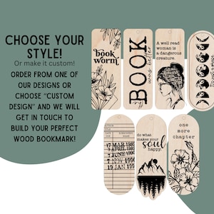 Marque-page en bois personnalisé Cadeau pour lectrice Cadeau pour elle Cadeau pour maman Cadeau personnalisé pour l'obtention du diplôme Cadeau pour amoureux des livres Cadeau pour enseignant