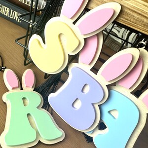 Étiquette personnalisée pour panier de lapin de Pâques pour enfants Étiquette cadeau personnalisée pour panier de Pâques, cadeau pour tout-petit, étiquette personnalisée pour carte de lapin de Pâques