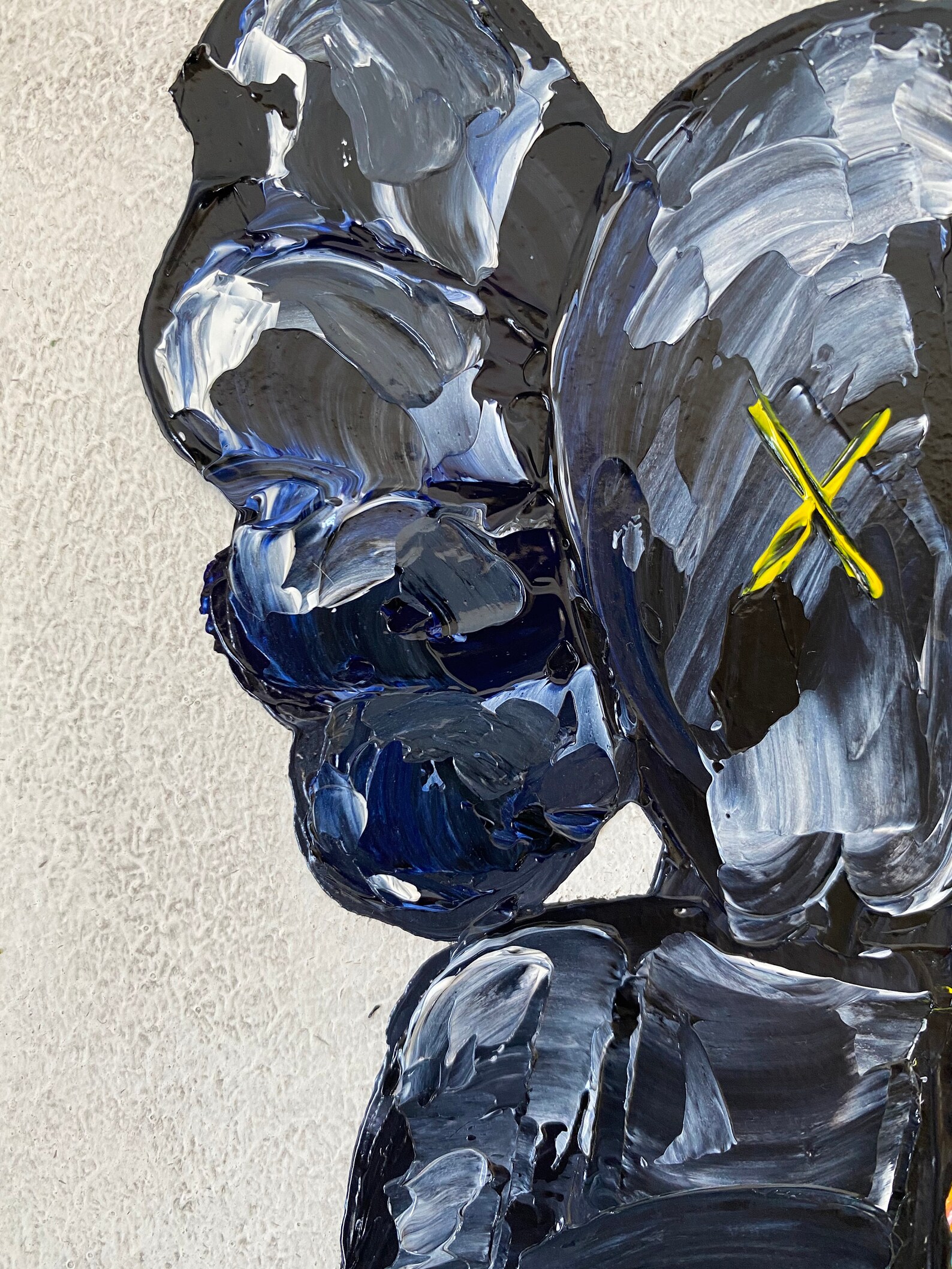 Original Kaws Character Abstract Palette Knife Painting // Etsy