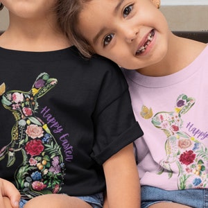 Toddler Unisex Easter Shirt, Kids Easter Shirt, Girls Easter Outfit, Easter Gift, Cute Bunny Shirt For Girls & Boys, Happy Easter