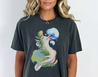 Camisa Axolotl, camisa Axolotl personalizada, camiseta Axolotl Lover, regalos Axolotl, traje lindo Axolotl para mujer, camisa Comfort Colors
