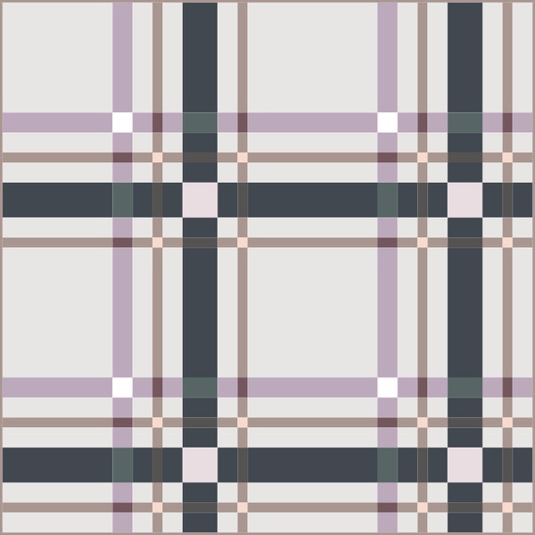 Upscale Plaid | AGF Pure Solids | Lavender Haze Quilt Kit