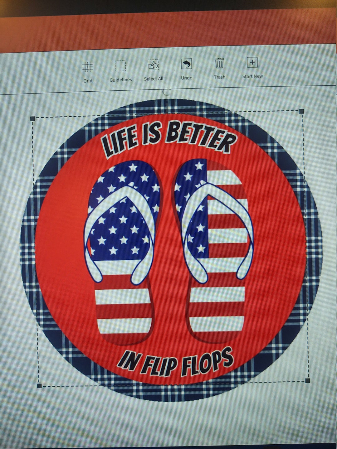 Life is Better in Flip Flops Patriotic Wreath Sign - Etsy