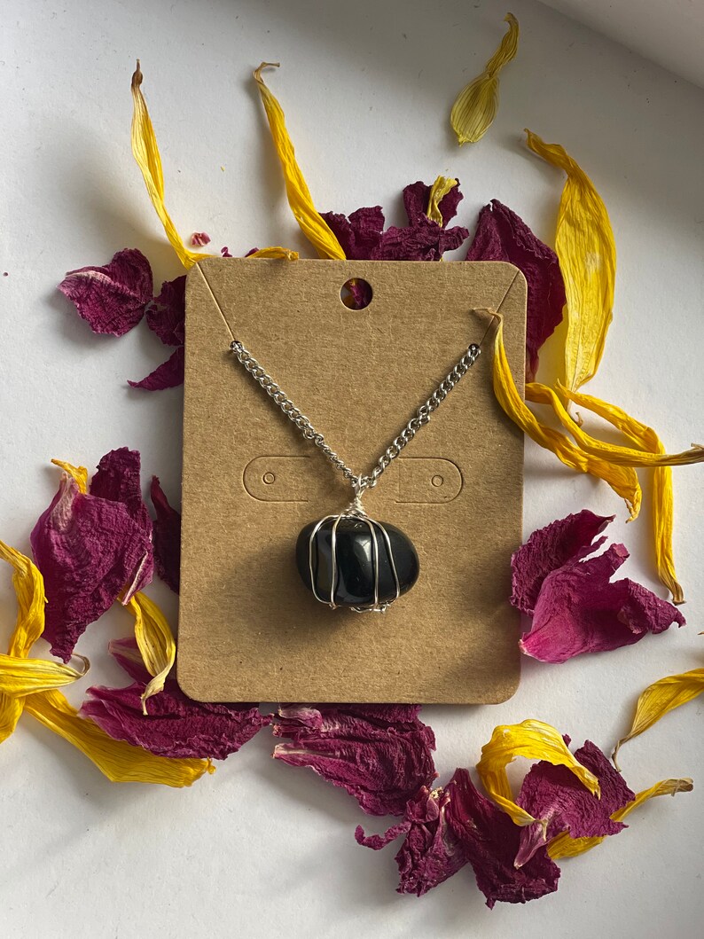 black obsidian necklace
