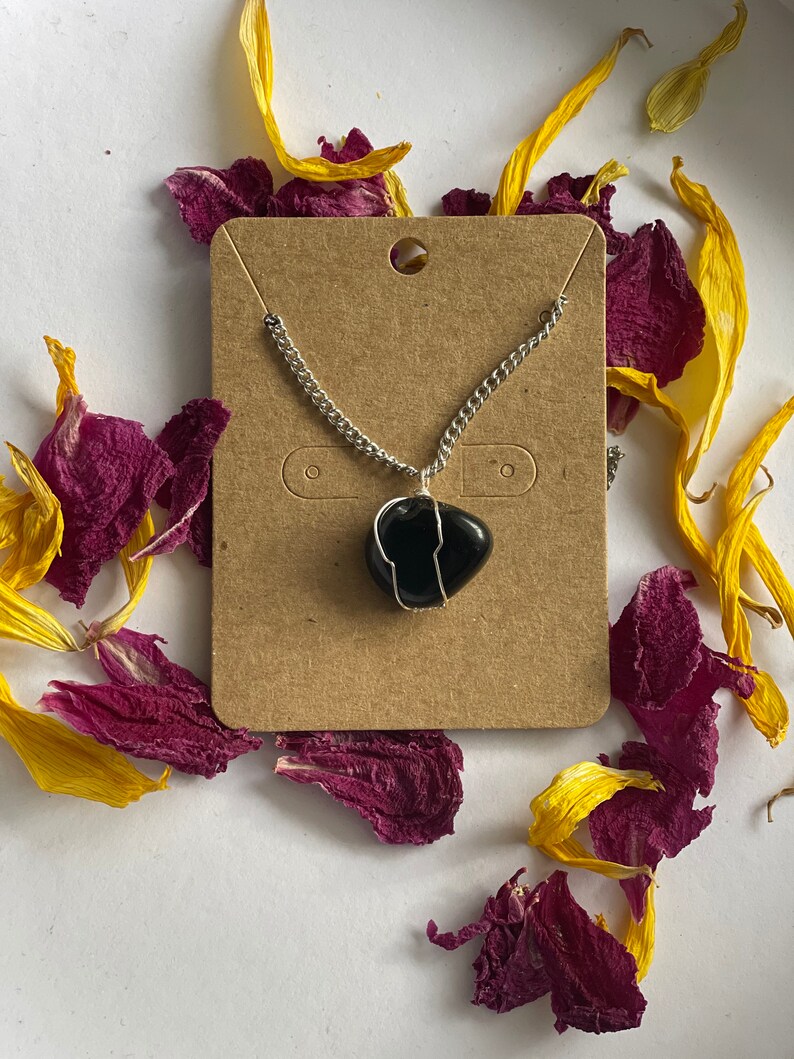 black obsidian necklace