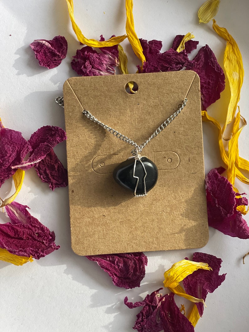 black obsidian necklace