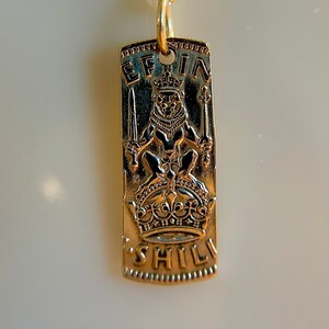 Grossbritannien Münzkette | König George der 6. Anhänger | Handgemachter Schmuck