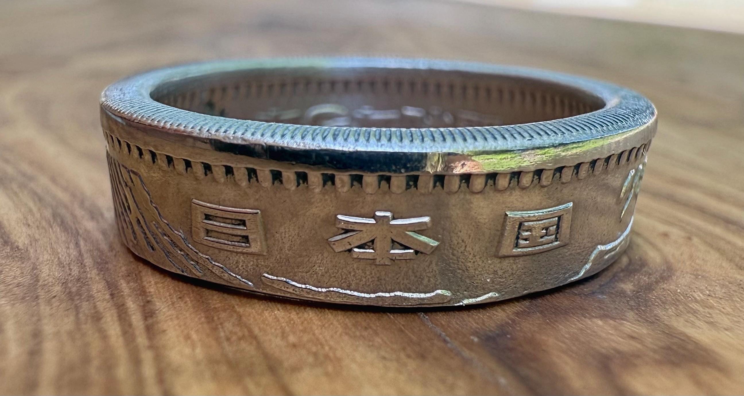 Japanese Ring | Japan Coin Ring Nippon Asian Ring | Coin 10 Yen Ring ...