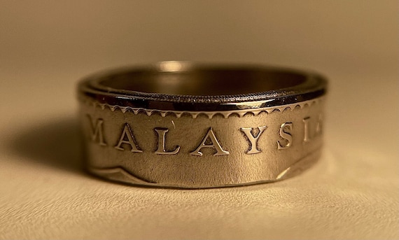 Malaysian Coin Ring | Mens and Womens Malaysian Fashion Ring | Coin Ring from Malaysia (Unisex) | Hand Made