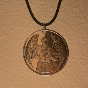 Ukraine Pendant Necklace | Ukrainian Coin Hand Made Soldier Pendant | Українське намисто | Gift from Ukraine | Ukrainian Souvenir |