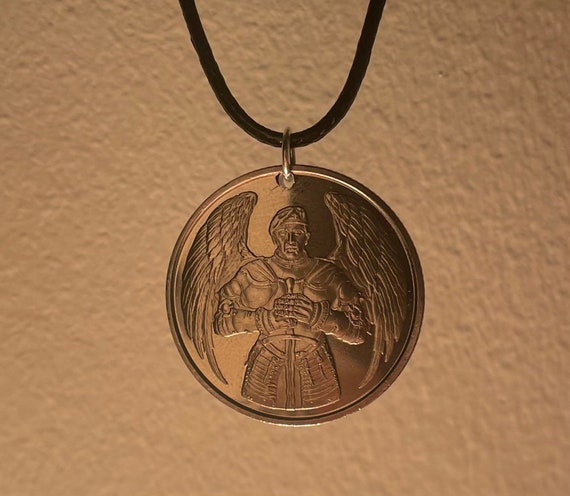 Ukraine Pendant Necklace | Ukrainian Coin Hand Made Soldier Pendant | Українське намисто | Gift from Ukraine | Ukrainian Souvenir |