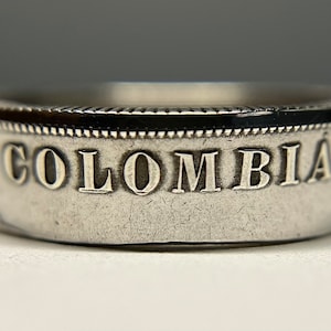 Colombian Silver Coin Ring | Hand Made Ring from Colombia | Bogota Ring