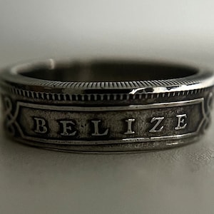 Belize Ring |Belize Münzring Mittelamerika Ring | Handgemachter belizischer Ring | Indigenes Geschenk von Belize Jewelry