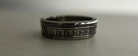 Belize Coin Ring |Latino Central America Ring | Minimalist Ring From Your Country | Hand Made Belizean Ring | Indigenous Gift Belize Jewelry