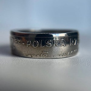 Polish Ring | Poland Coin Ring | European Hand crafted Band |Polish Accessory | Unisex Poland 20 Zlotych Ring | Gift from Poland