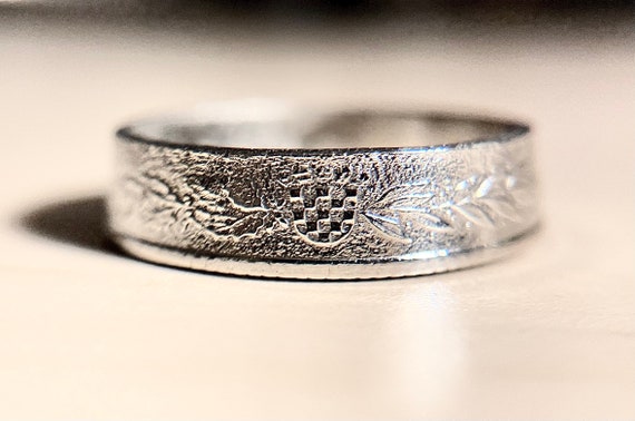Croatian Ring | Croatia Coin Ring Thin Ring Band | Republika Hrvatska | Hrvatski Prsten | Hand Made Jewelry Zagreb Ring | Gift from Croatia