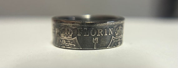 England Silver Ring |English Coin Ring | UK Wearable Jewelry | English European Souvenir | Hand Made UK Jewelry |European Statement Ring