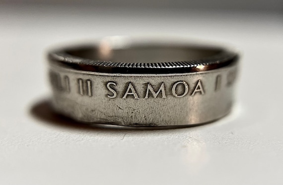 Western Samoa Ring | Samoan Coin Ring | Hand Made Samoan Piece | Gift from Samoa | Samoa i Sisifo