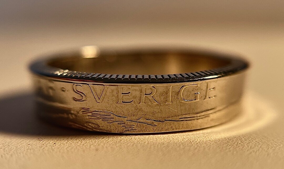 Sweden Ring | Swedish European Coin Ring Hand Made | Sweden Mens and ...