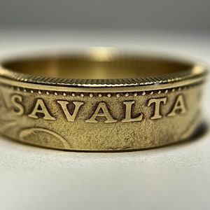 Finnland Ring | Finnische Münzring | Finnland Handgemachter Ring | Suomen Kolikkosormus | Geschenk aus Finnland | Helsinki