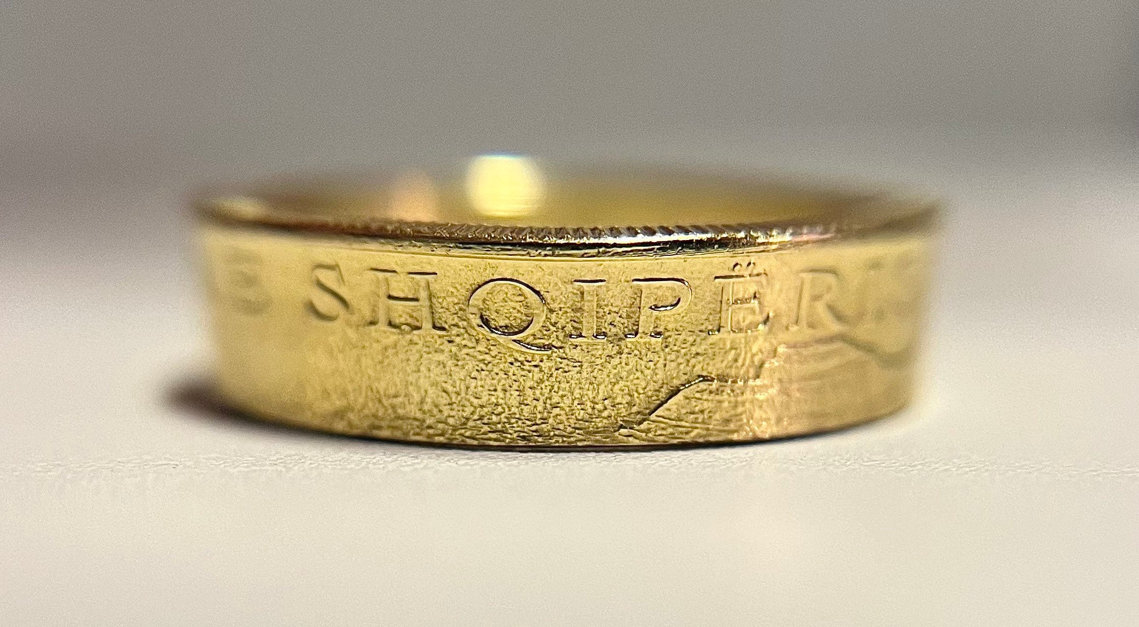 Albanian Gold Coin Ring | Hand Made Albanian Jewelry | (Sizes 4-8)