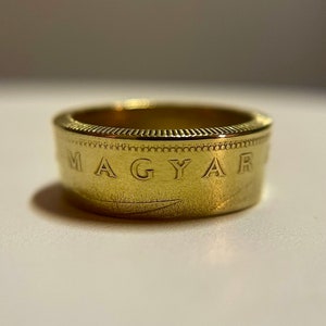 Hungarian Ring | Hungary Vintage Coin Ring Handmade Gift from Hungary | Magyar Érmegyűrű | Budapest Ring | European Ring